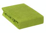 Prześcieradło Frotte z gumką 160x200 Zielone Jabłuszko 036